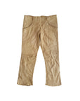 COLLECTION PRIVÉE Metallic Leather Capri Pants XXS