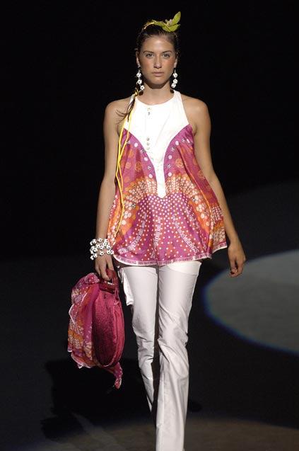 DIRK BIKKEMBERGS SS2006 Silk Football Scarf Heels 37.5