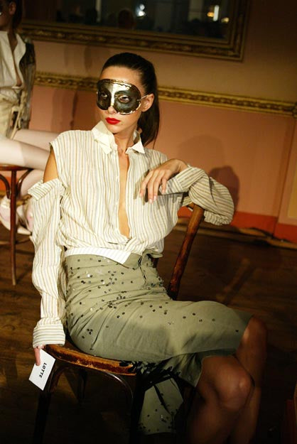 GILLES ROSIER SS2003 Cotton Shirt with Detachable Collar