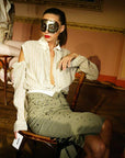 GILLES ROSIER SS2003 Cotton Shirt with Detachable Collar