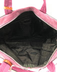 PRADA FW 1999 Pink Suede Travel Bag