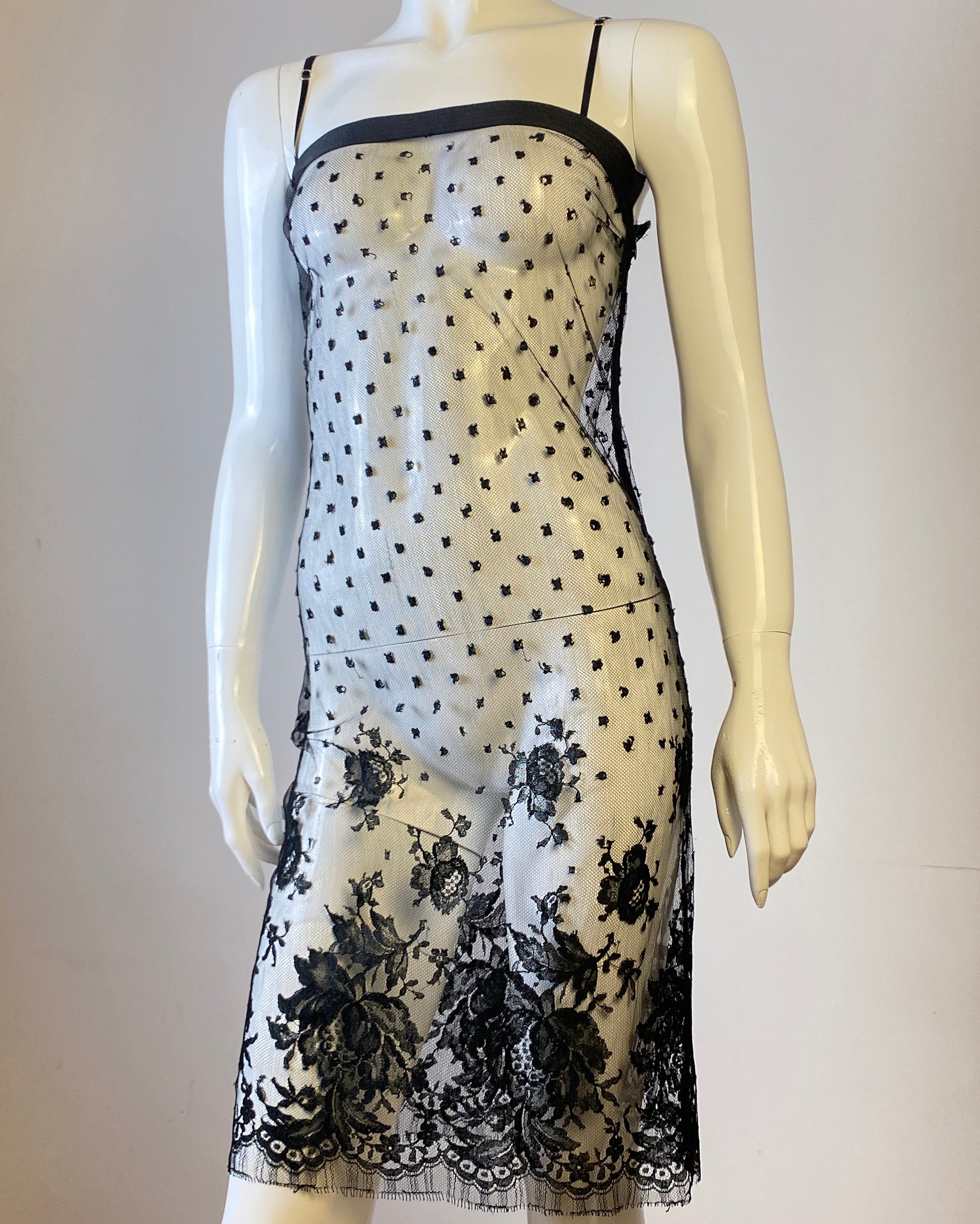 JEAN COLONNA 1997 Mesh Dress XS