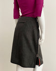 PRADA FW 1999 Wool Zipper Skirt S