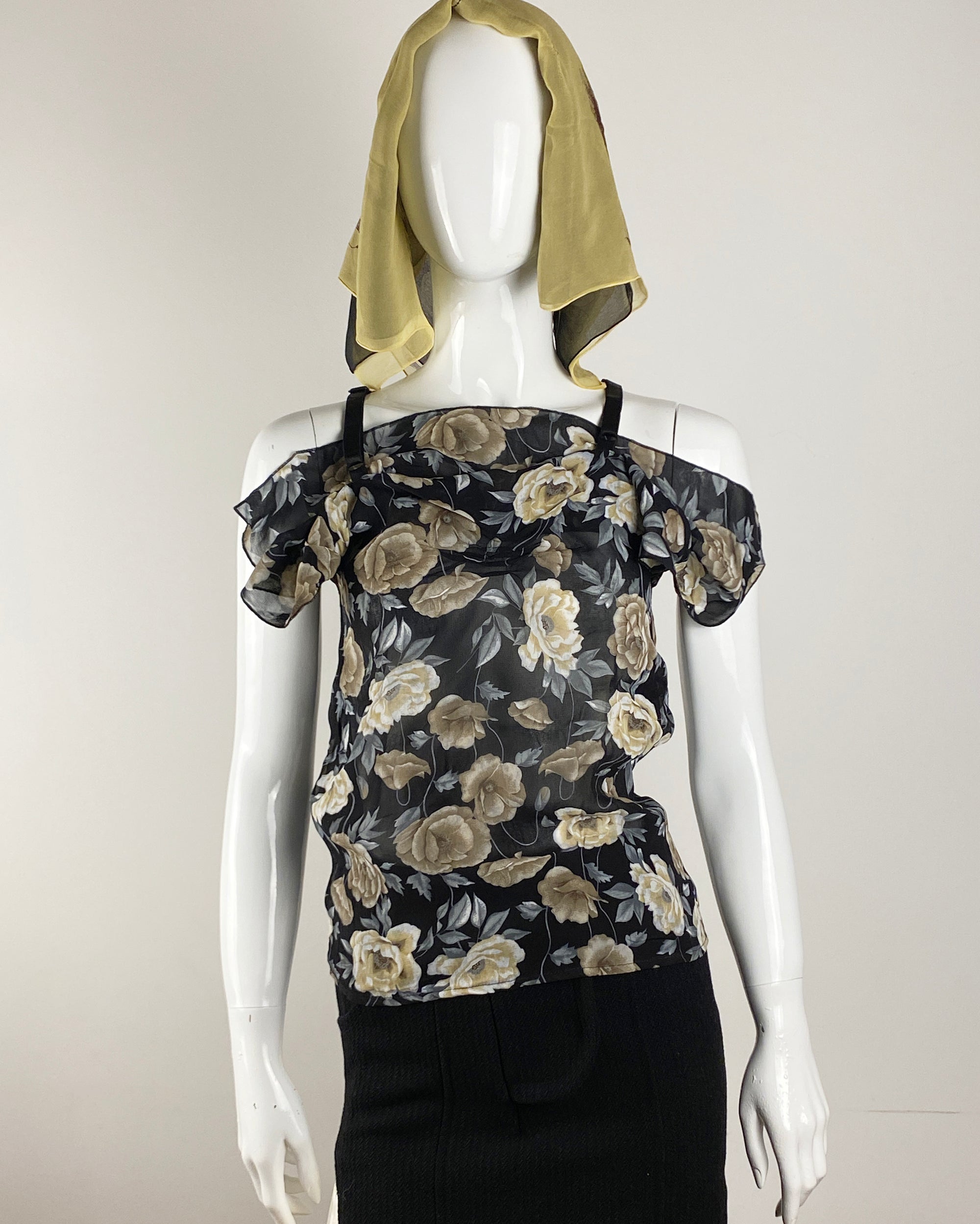 JEAN COLONNA SS2003 Flower Top M