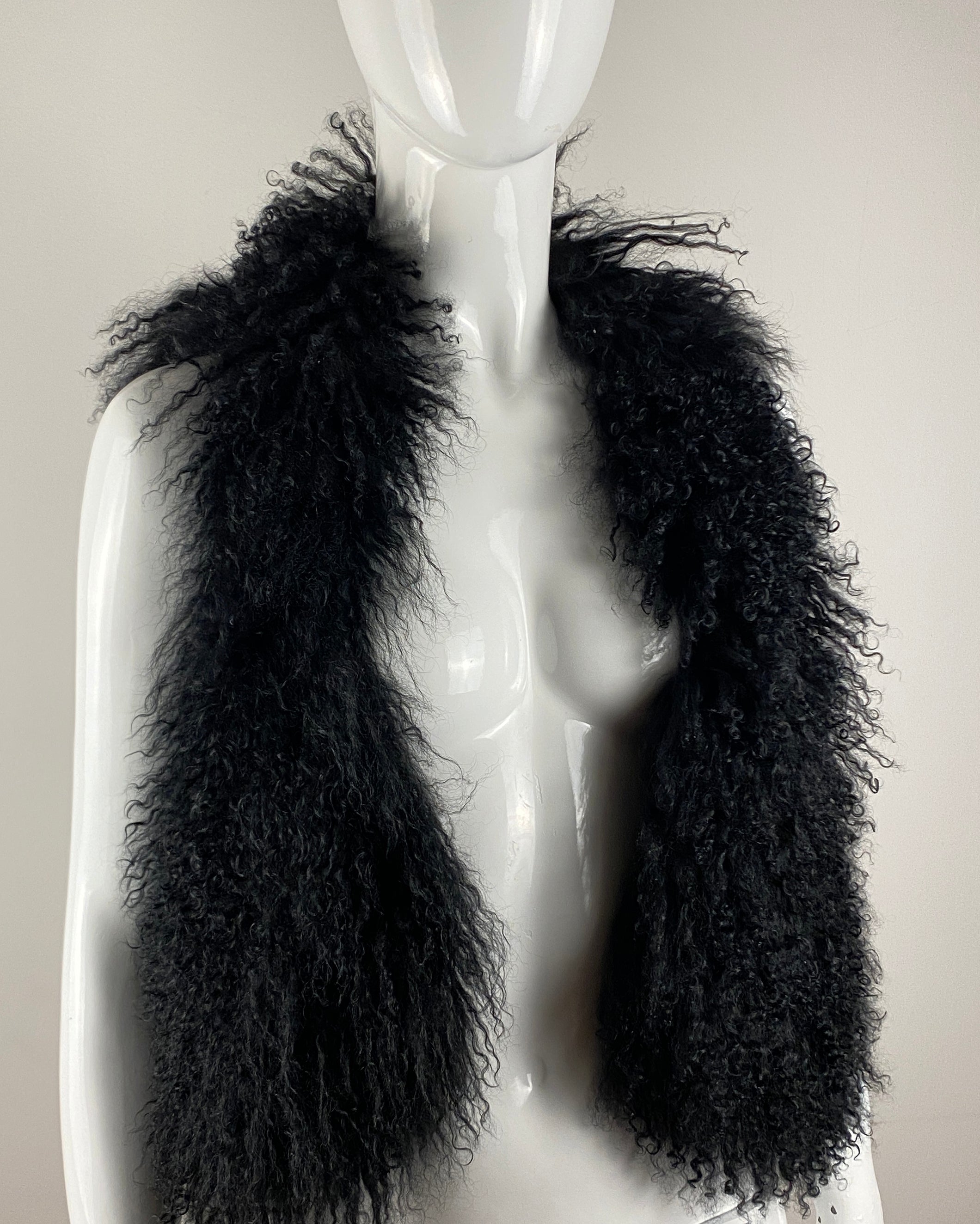 5351 POUR LES FEMMES Fur Corset Vest