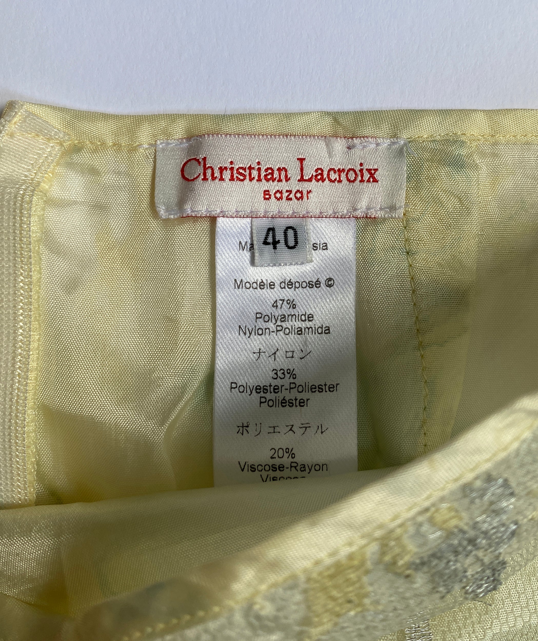 CHRISTIAN LACROIX Lace Skirt M