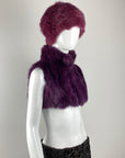Purple Fur Vest S