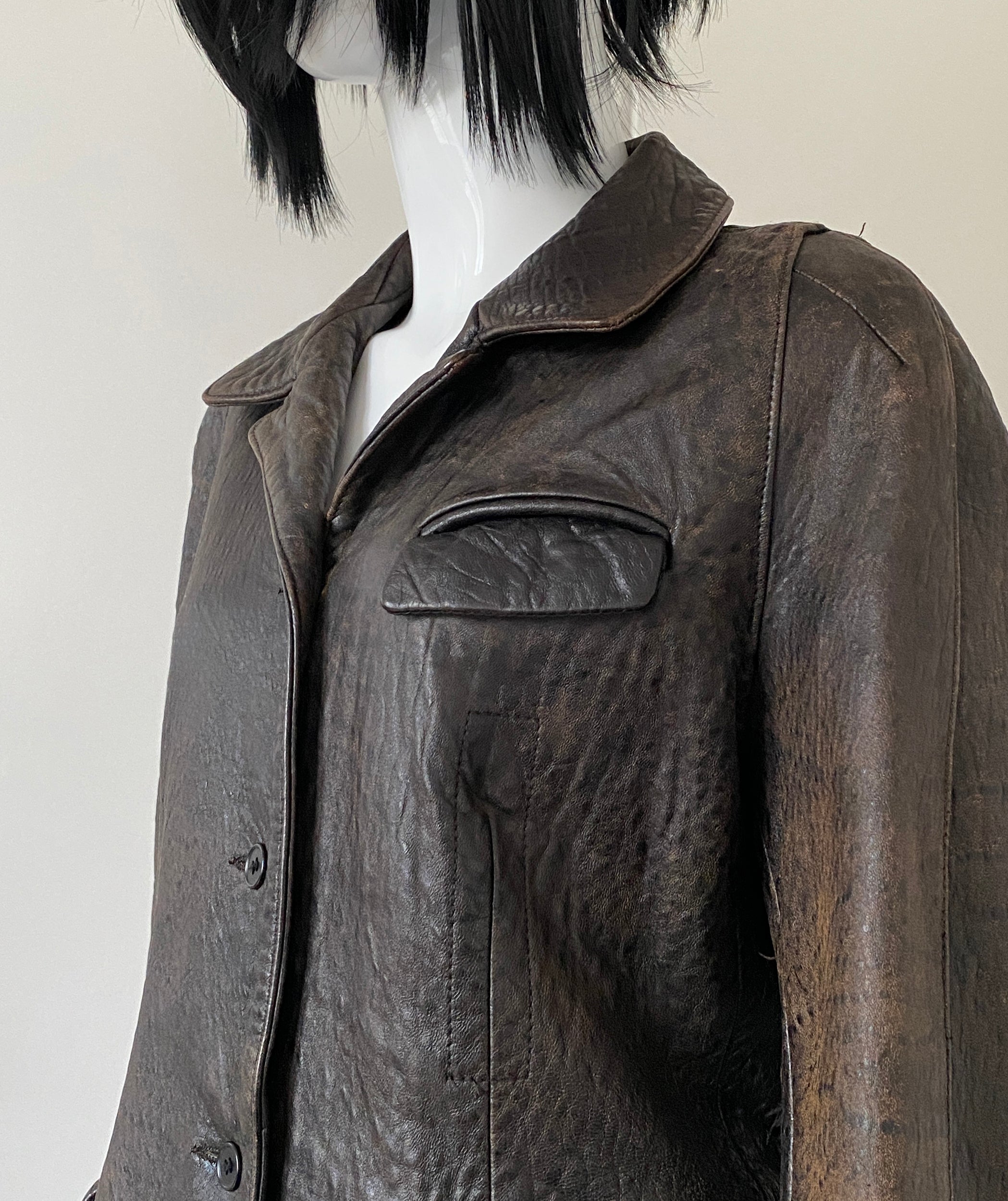 DKNY archive leather jacket
