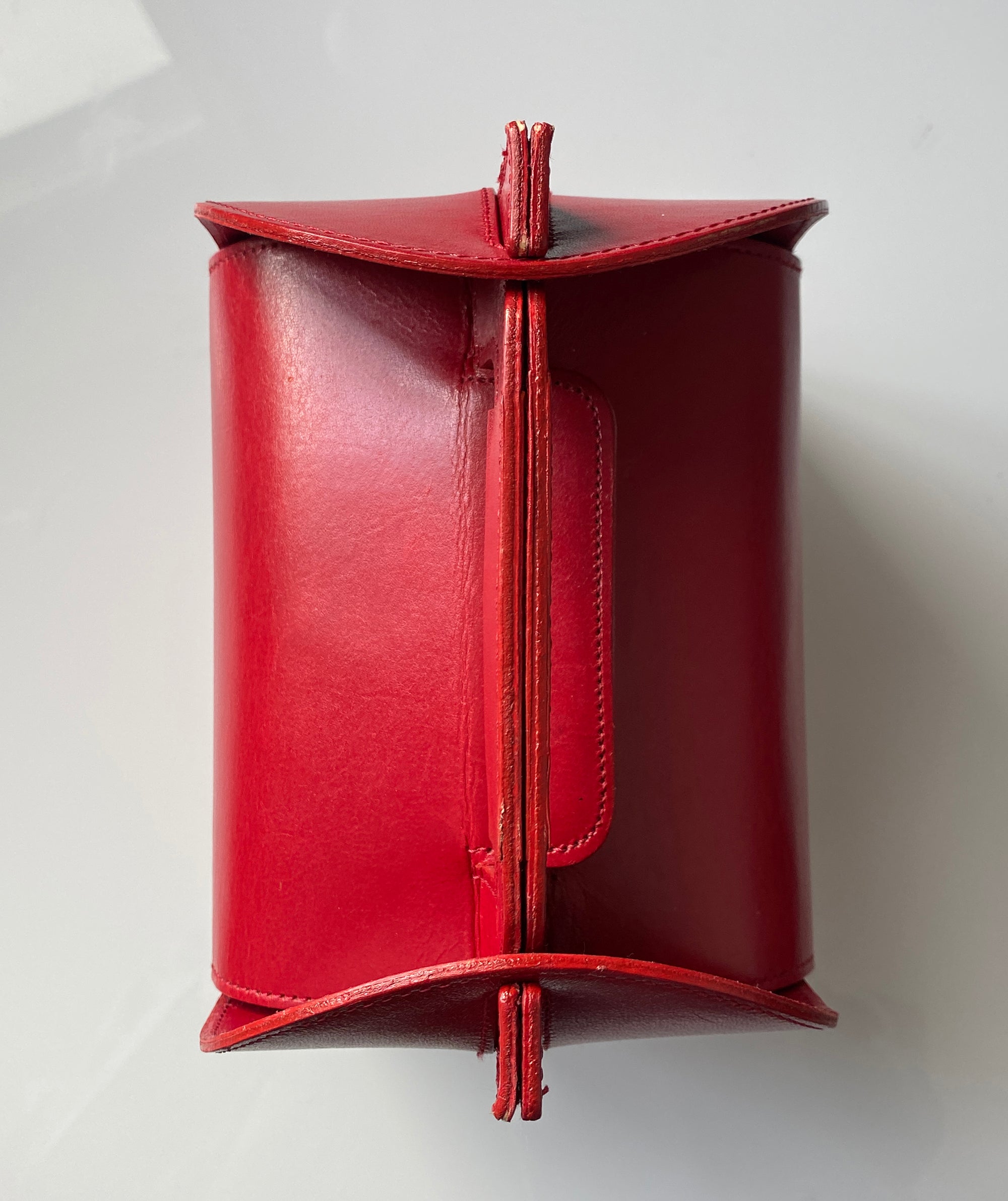 ISSEY MIYAKE Leather Folding Box Bag