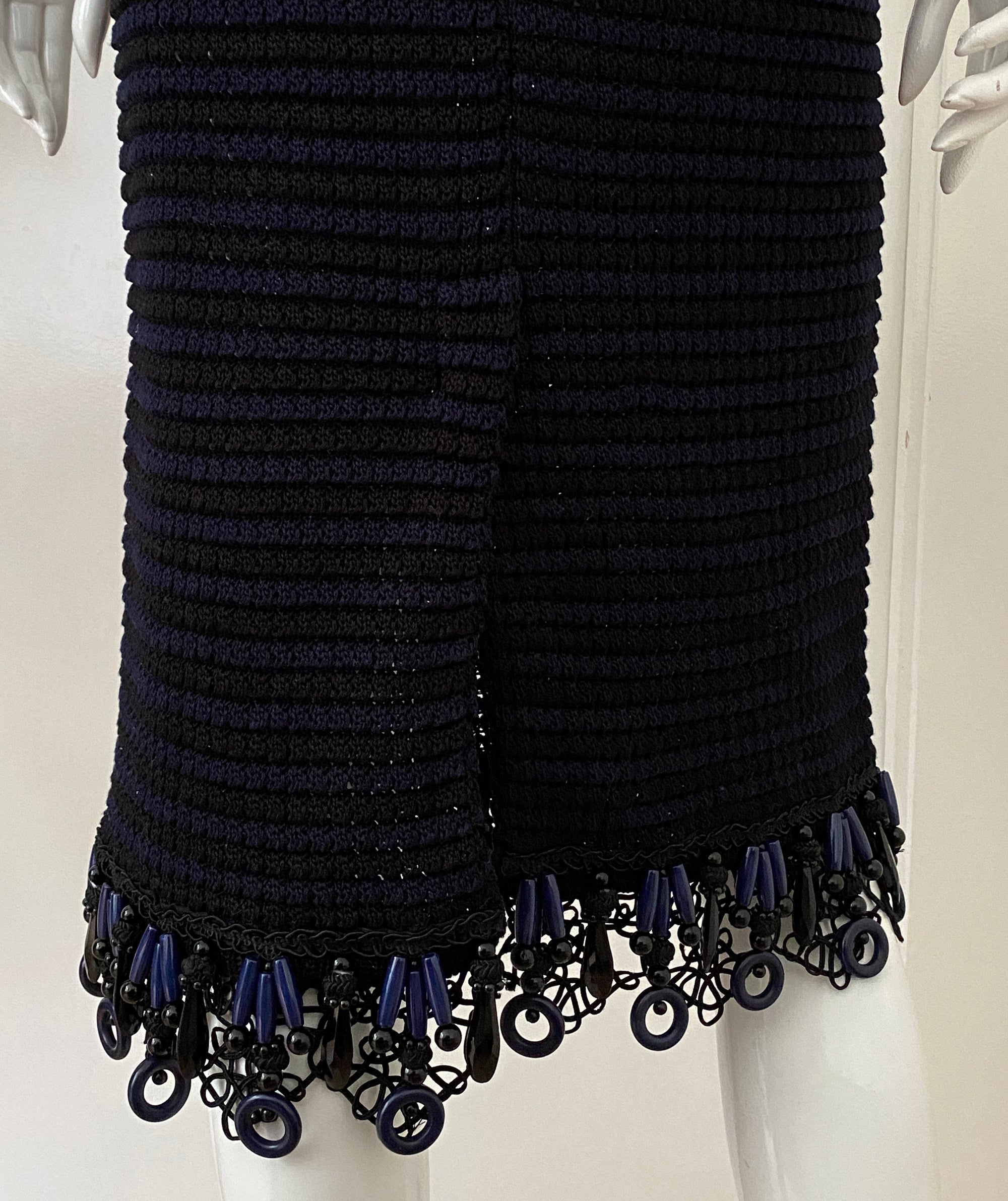 PRADA Knitted Tube Dress/Skirt with Beads S