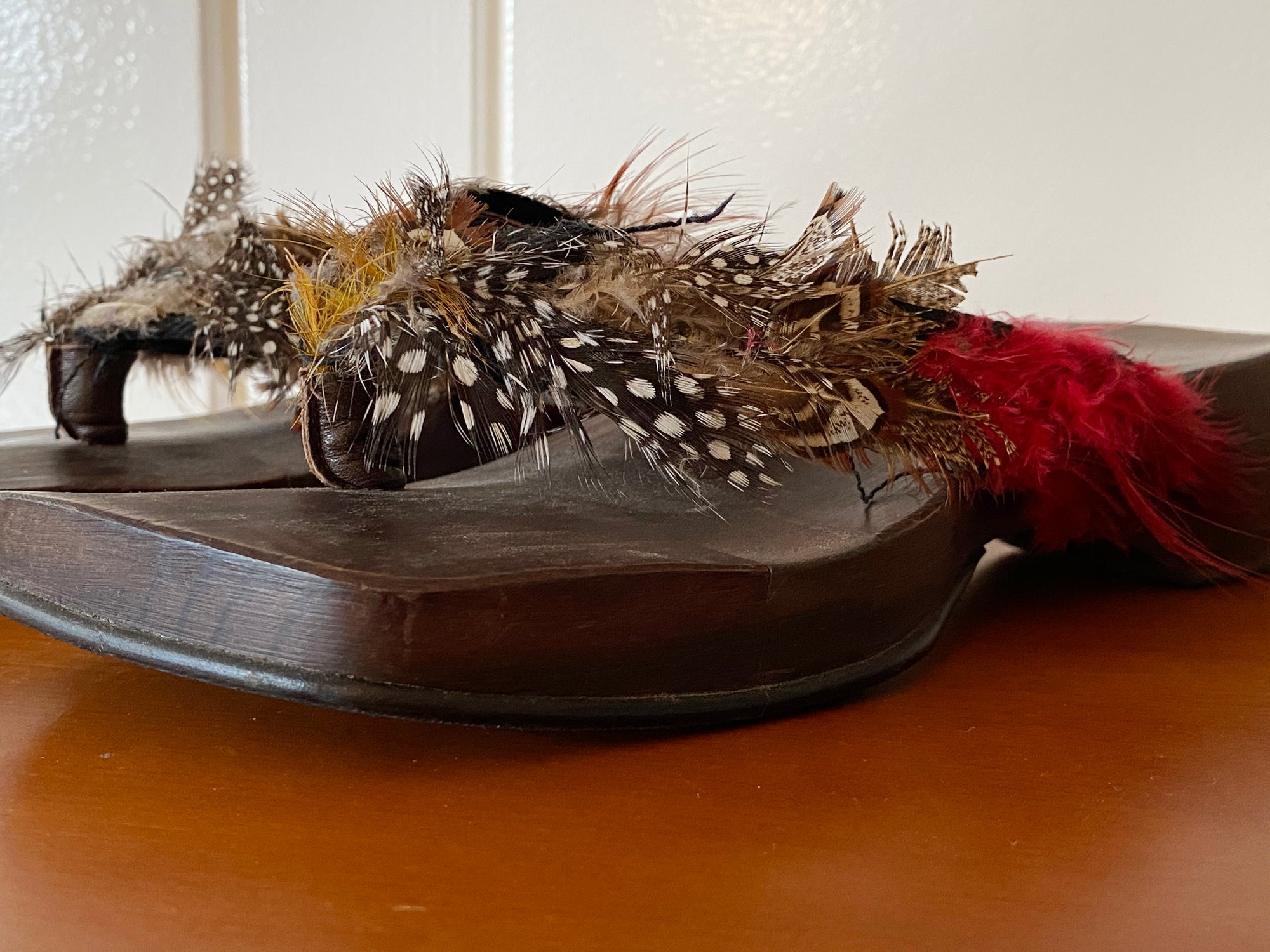 Wooden Feather Clogs 39