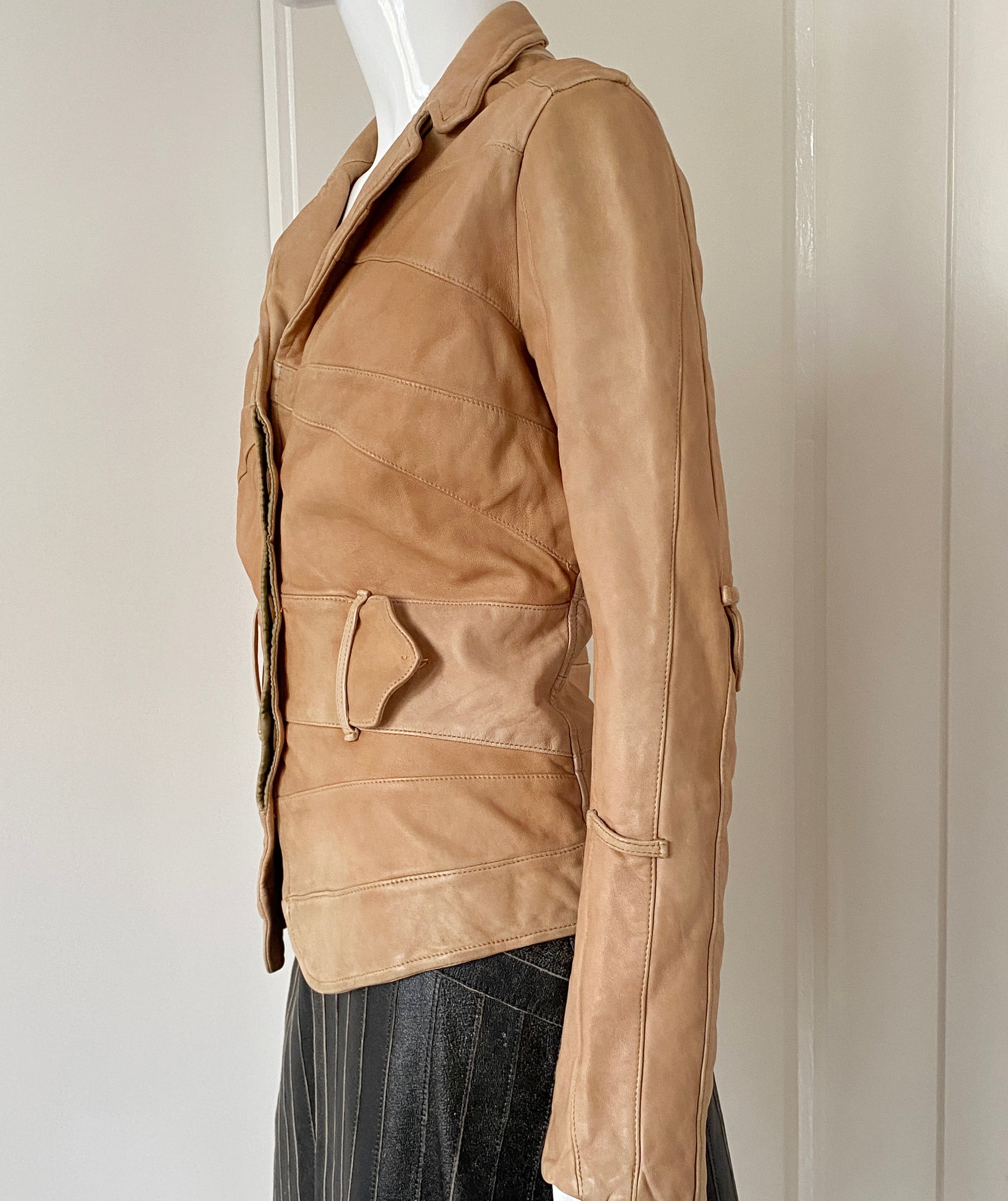 Stefanel leather store jacket