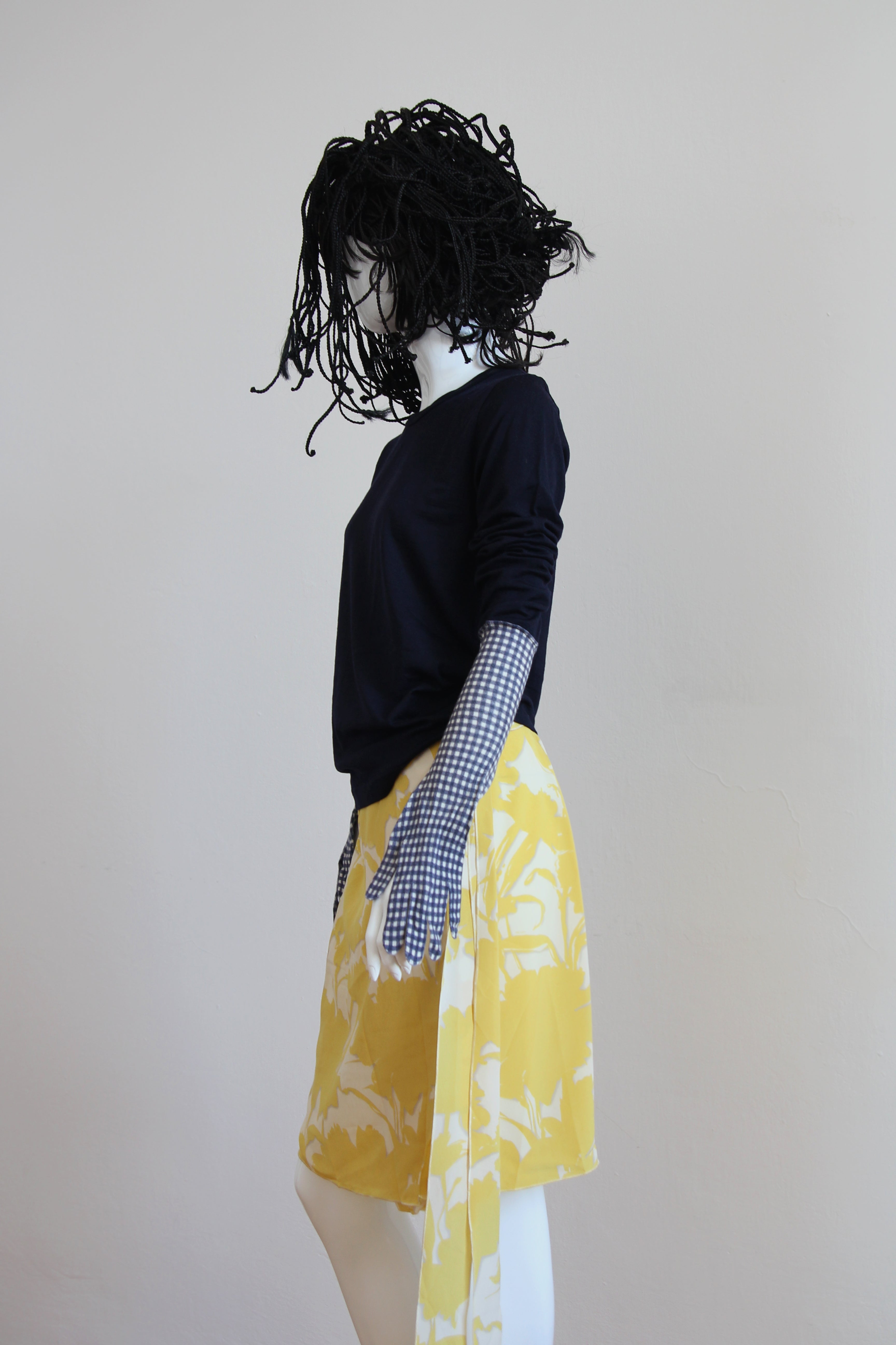 PRADA SS2001 Silk Skirt M