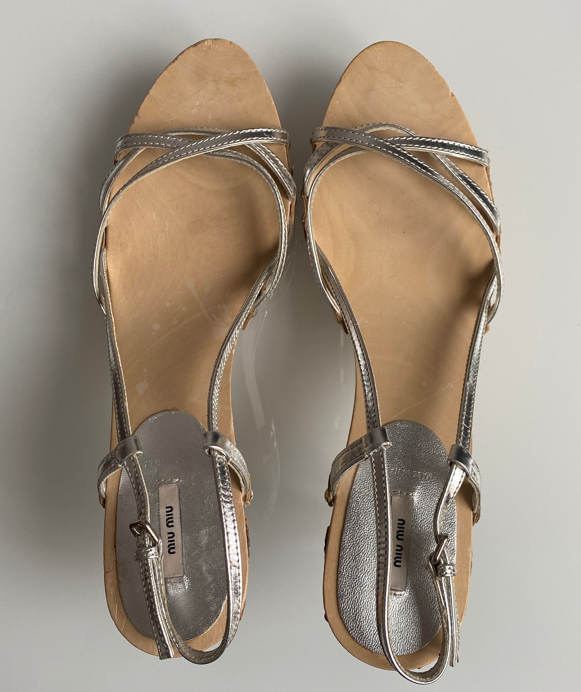 MIU MIU Engraved Clogs 39