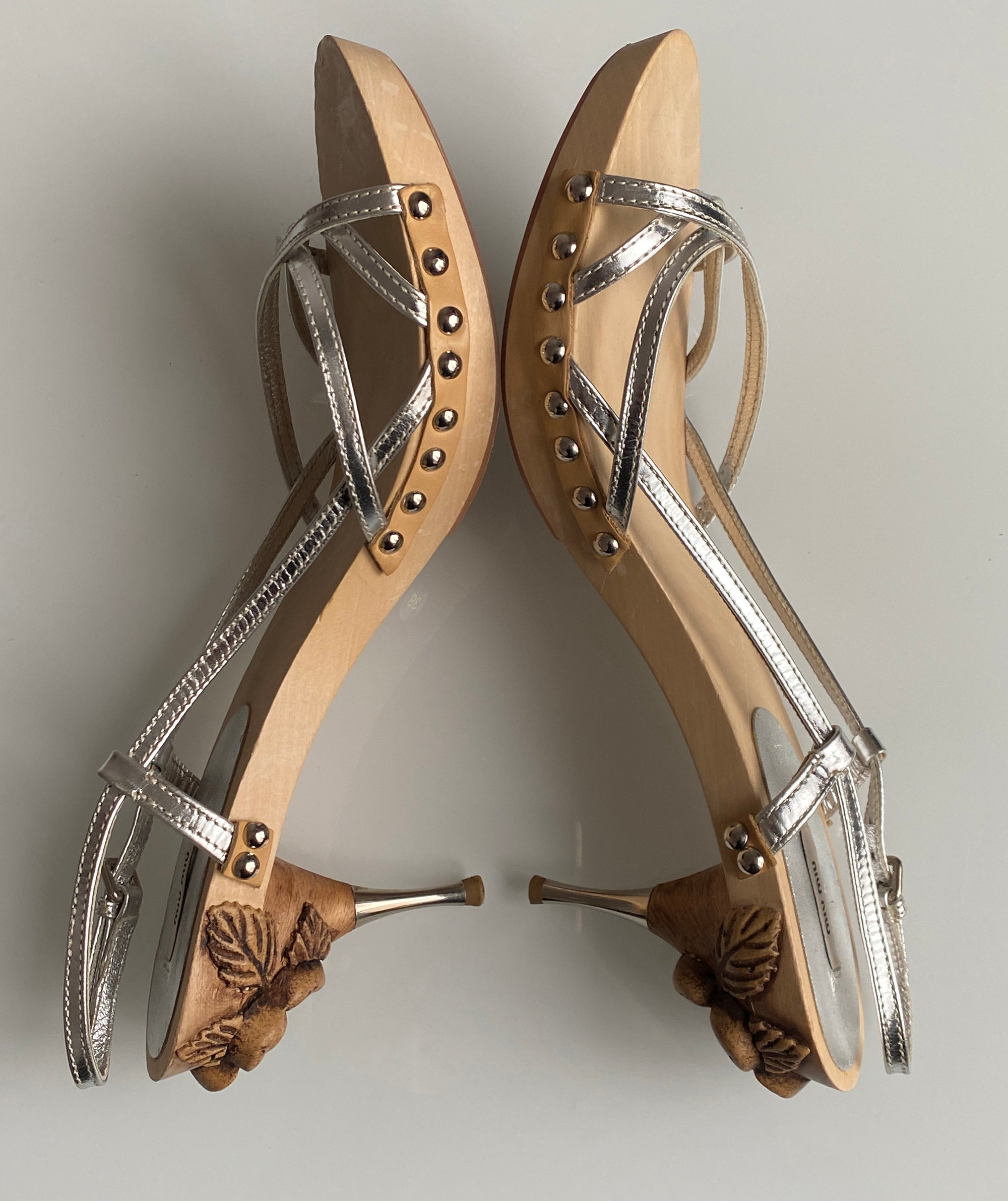 MIU MIU Engraved Clogs 39