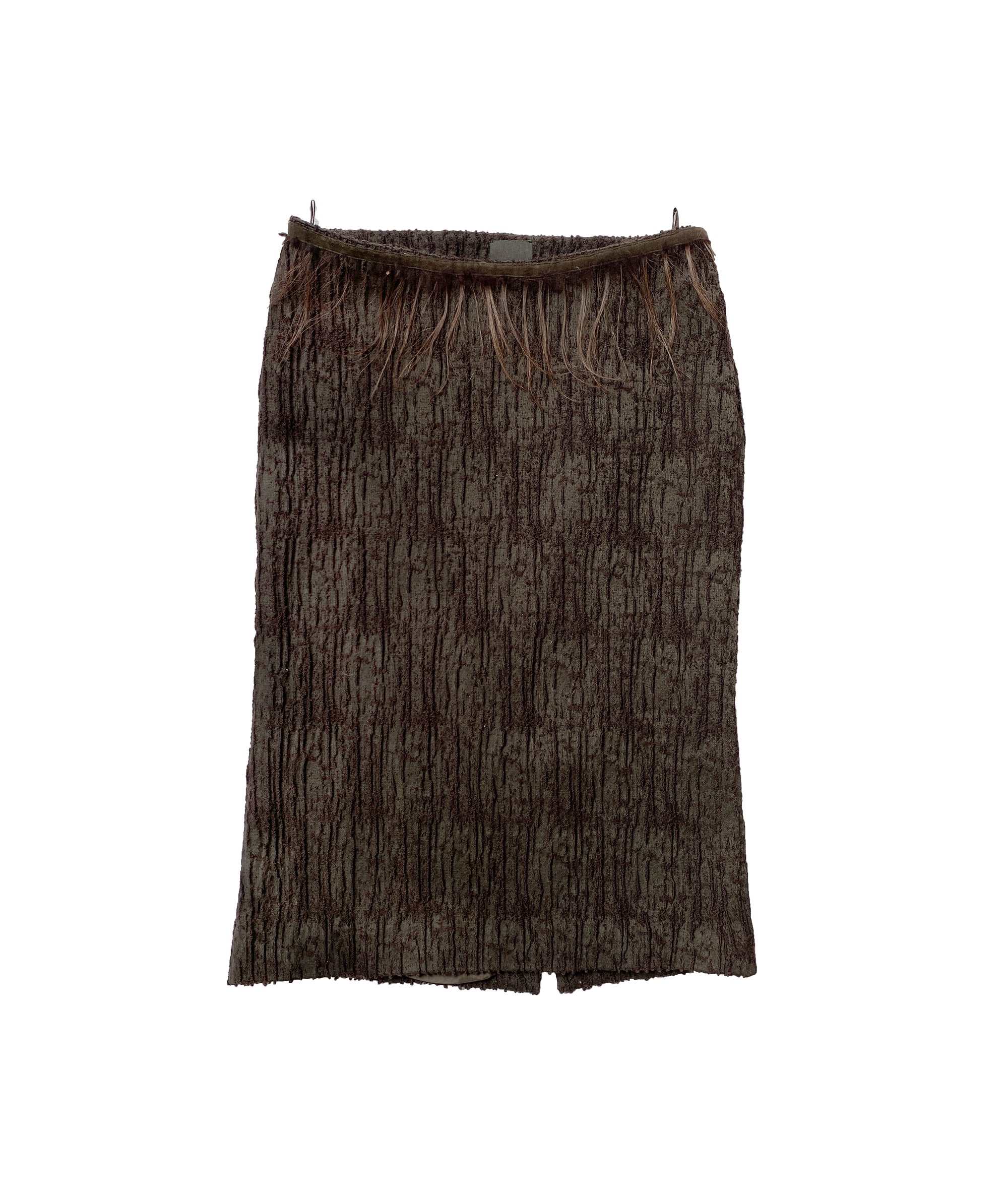 FENDI FW 2002 Hair Skirt S