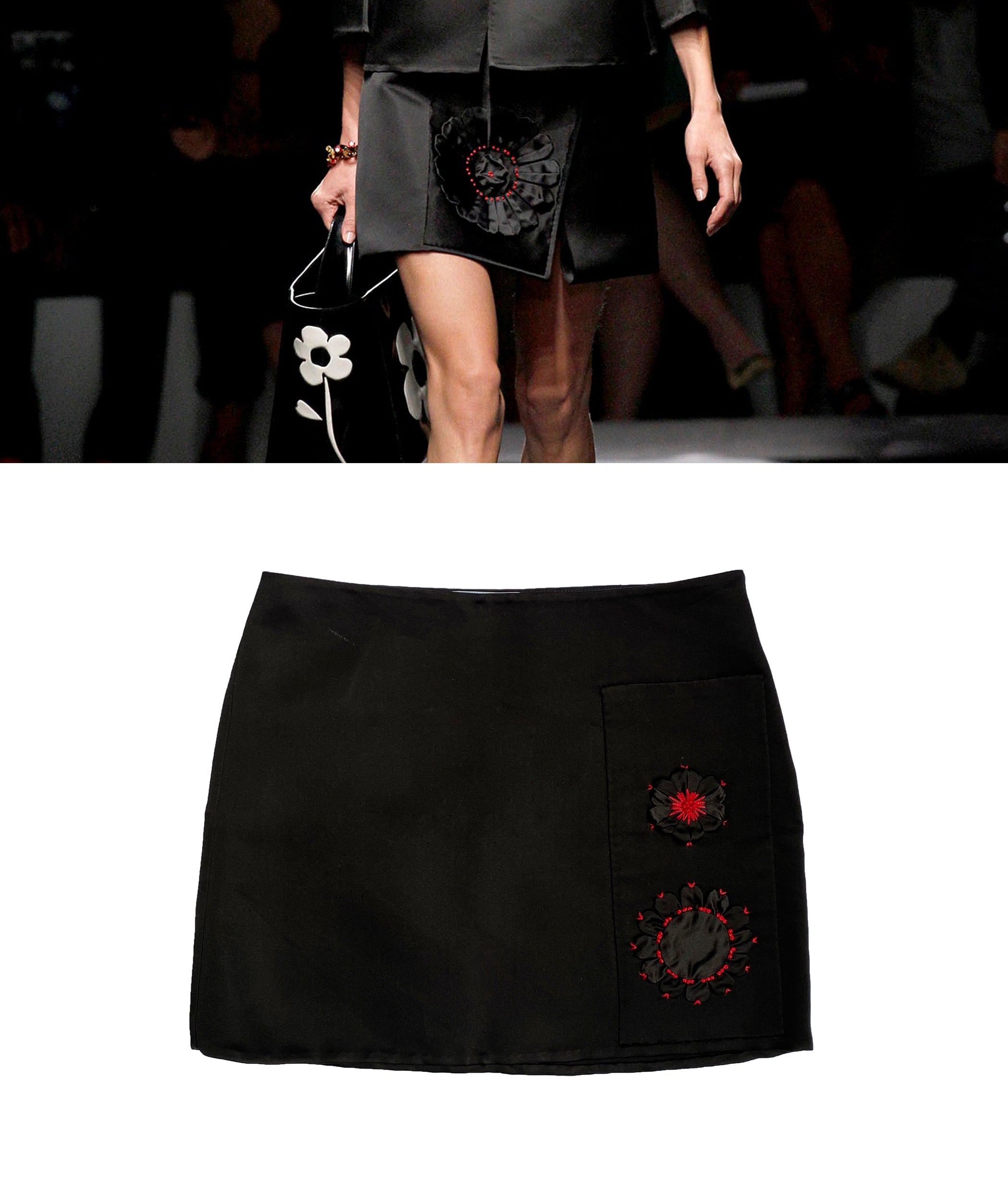 PRADA SS2013 Silk Skirt S/M