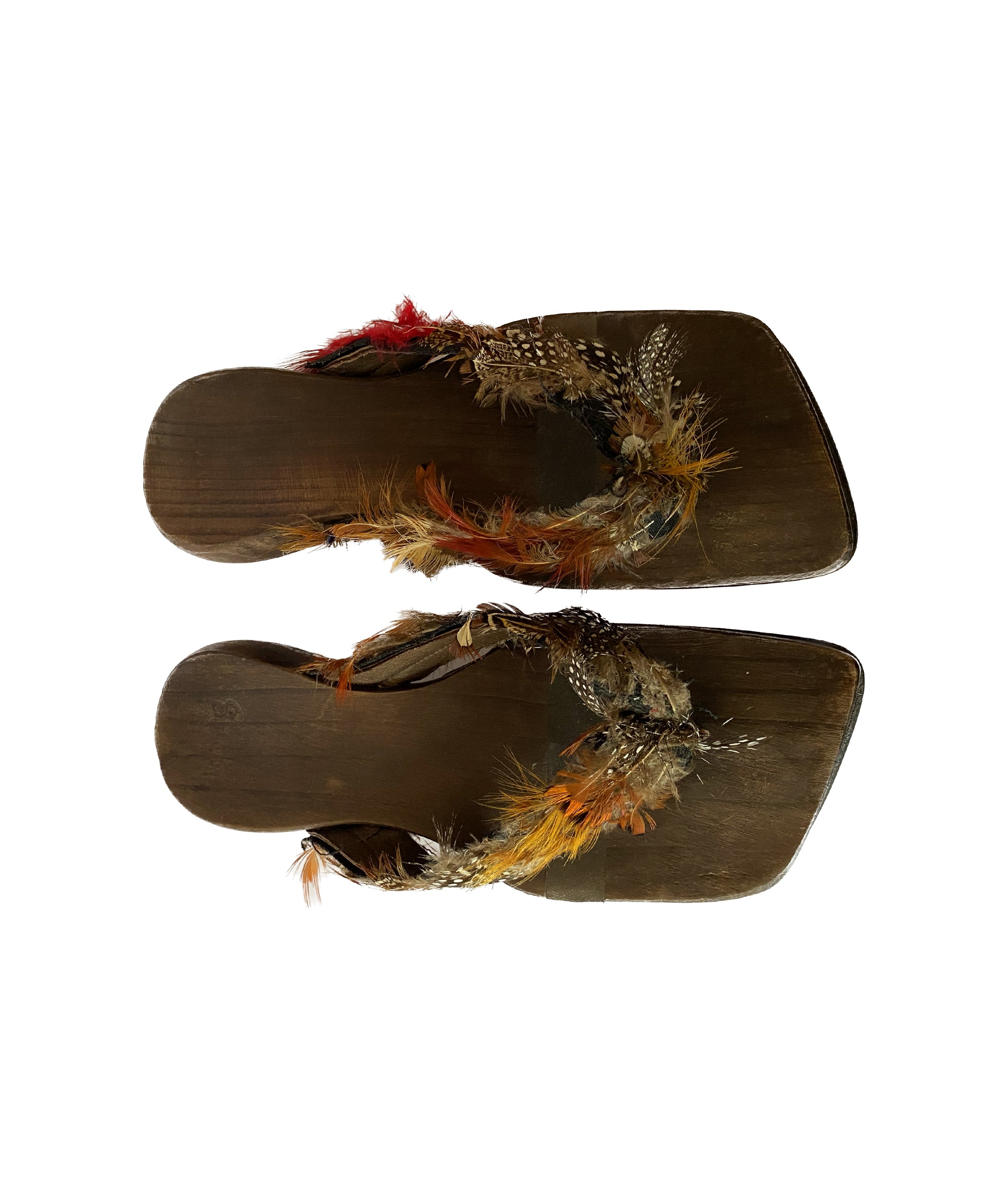 Wooden Feather Clogs 39