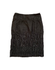 PRADA AW2007 Silk Lizard Skirt S