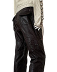 MARC CAIN Leather Capri Pants M