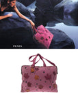 PRADA FW 1999 Pink Suede Travel Bag