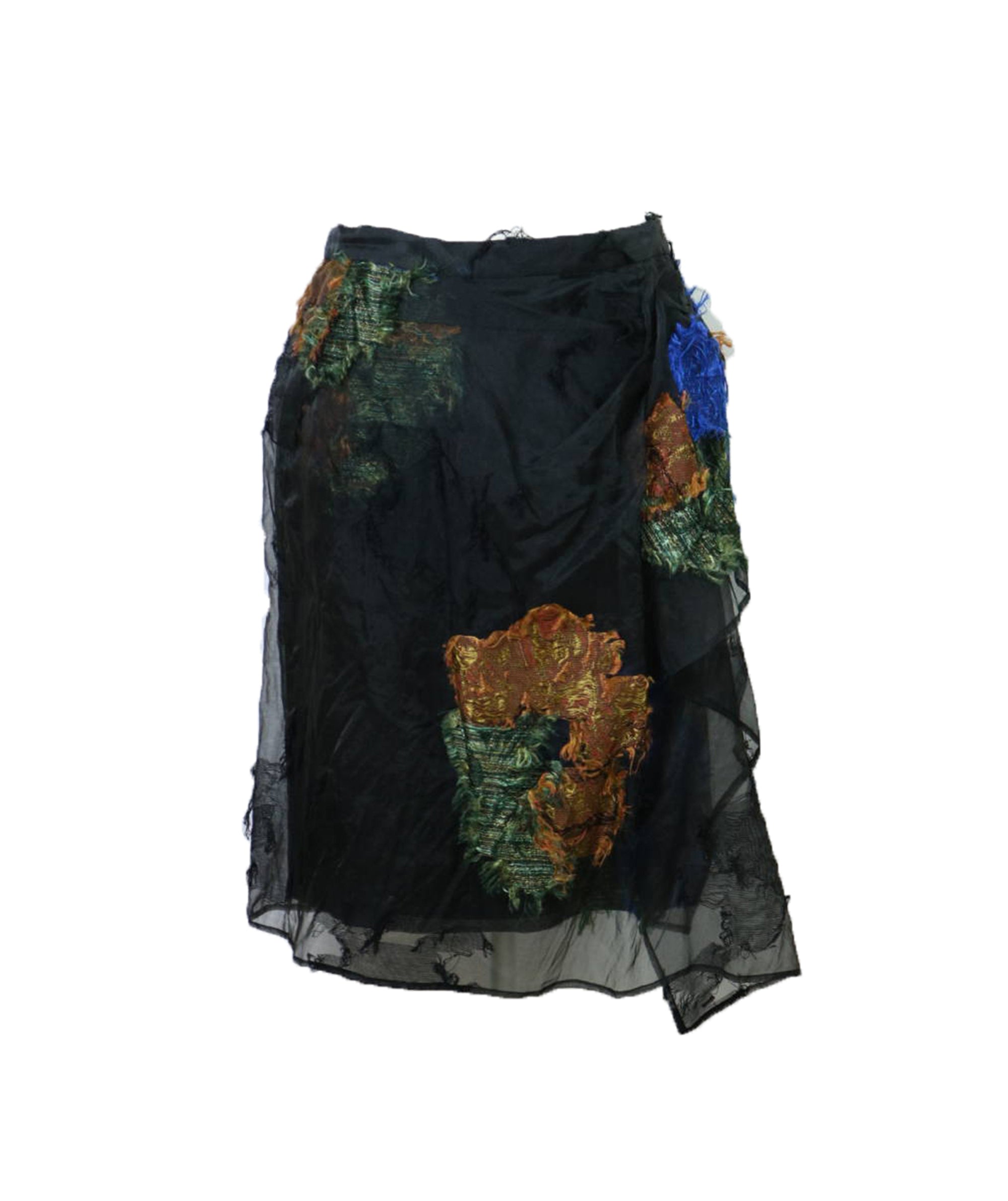 DRIES VAN NOTEN Silk Skirt S