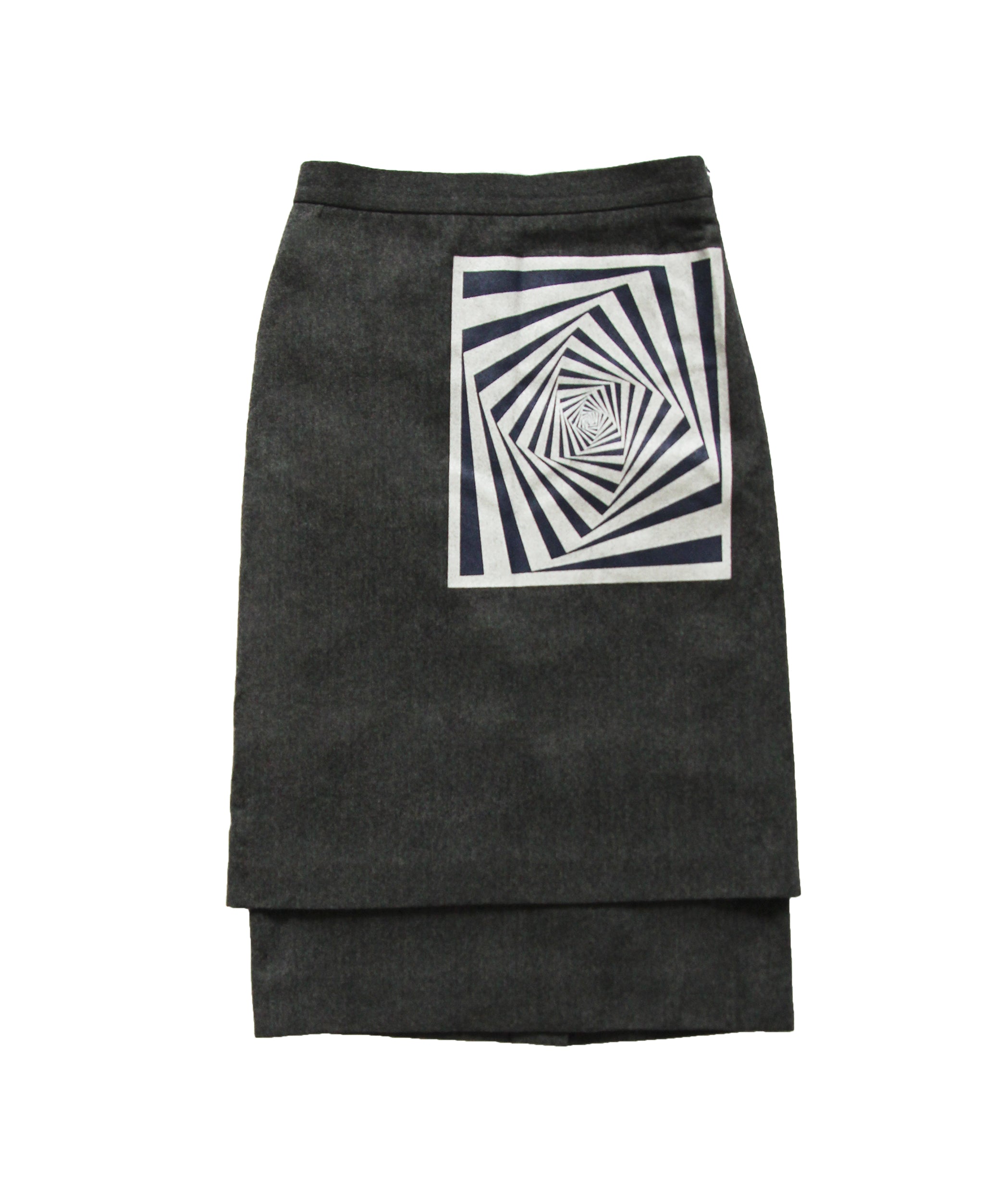 DRIES VAN NOTEN FW 2014 Double-Layered Illusion Skirt S