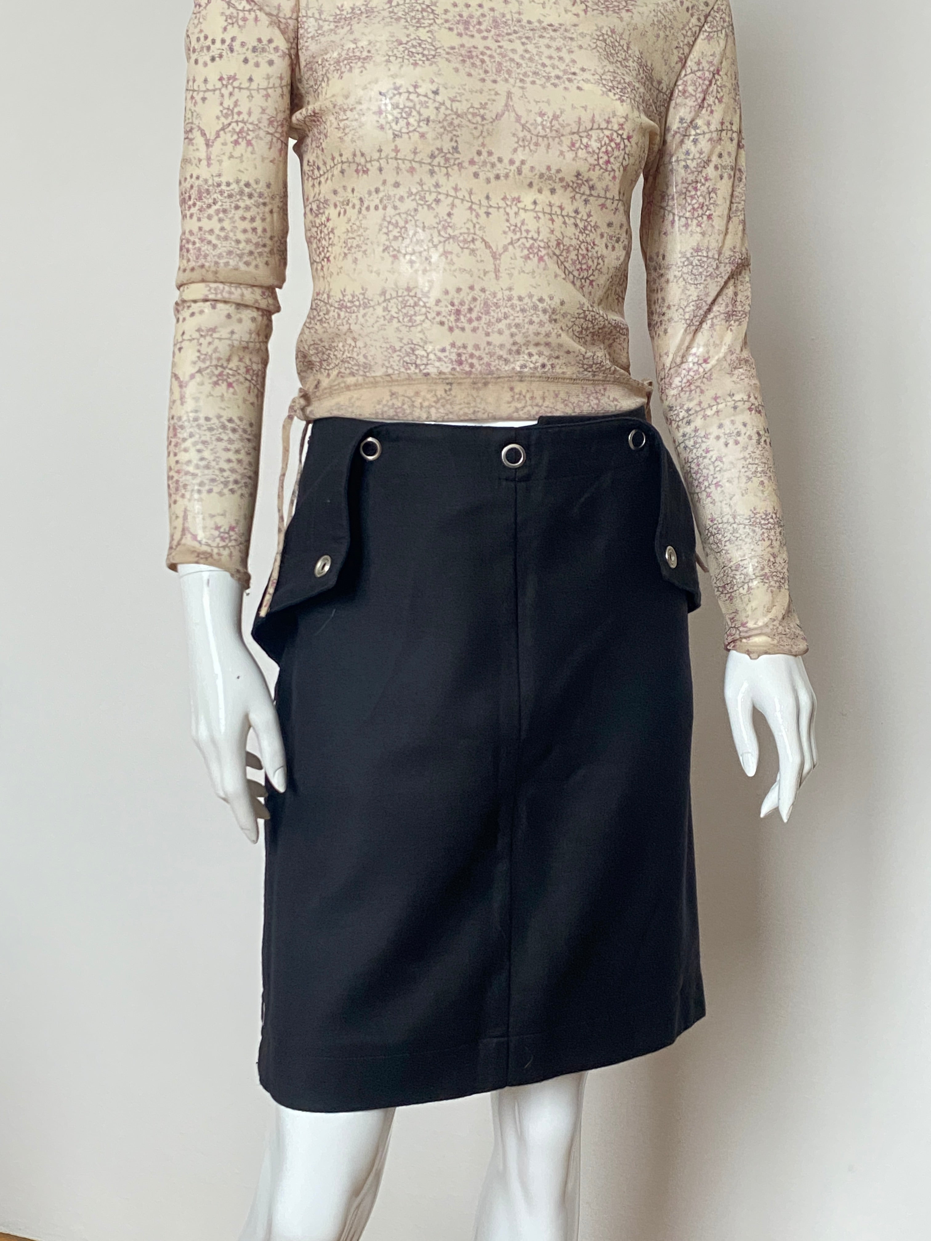 MAISON MARTIN MARGIELA Wool Skirt M