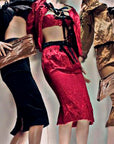 PRADA SS 2009 Carmine Mini Skirt S